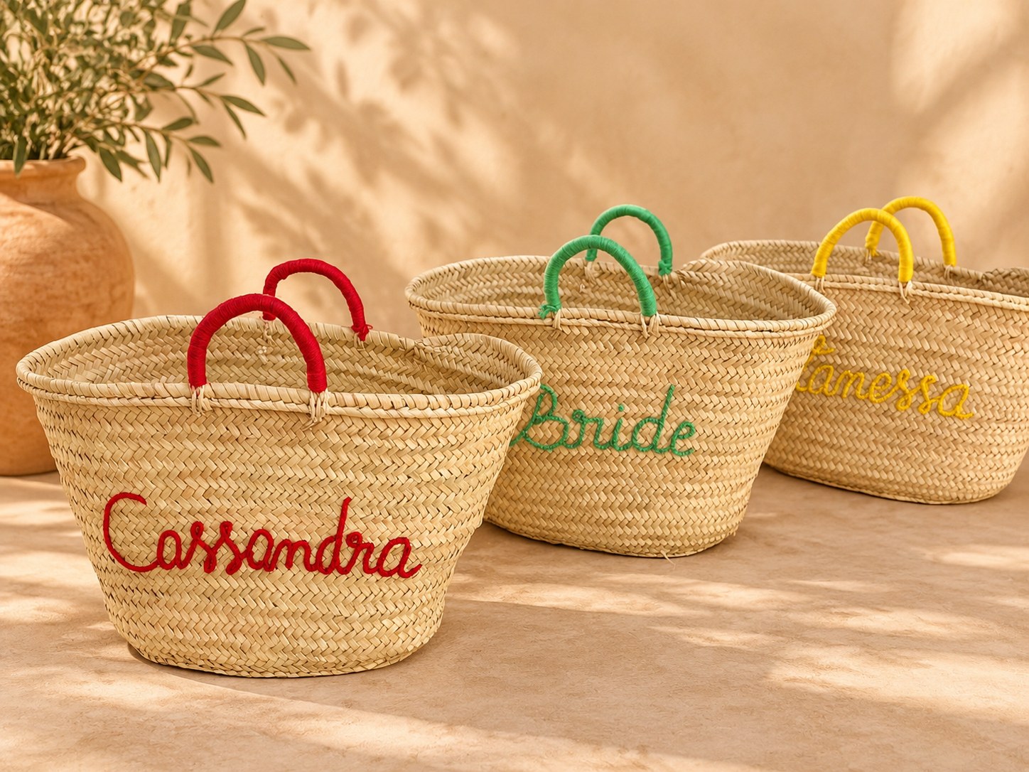 Personalized rope basket